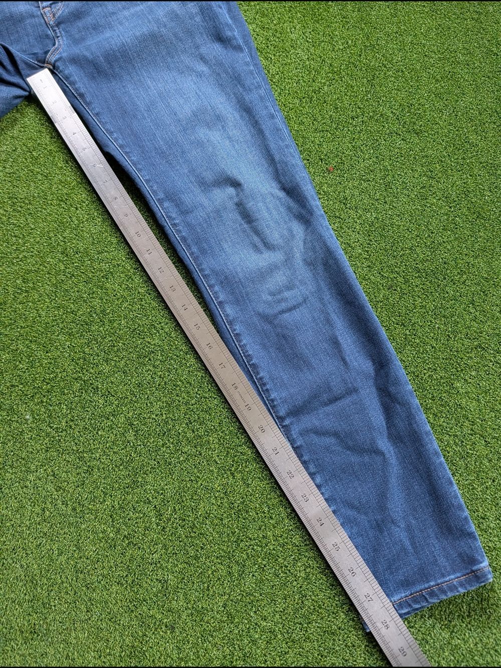 Madewell Womens Sussex Wash Blue Curvy High Rise Skinny Jeans Size 27 - Picture 14 of 15